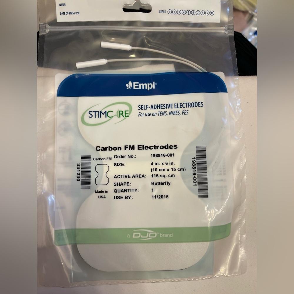 Pack of 6 new in package adhesive electrodes